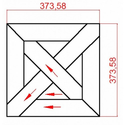 Модульный паркет Lab Arte инженерный 9-70 Дуб натур 373x373x15,5
